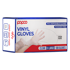 Papco Vinyl X-Large Clear Gloves