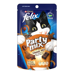 Felix Party Mix Classic Mix (Tuna, Chicken, & Bonito Flavours) Cat Treats