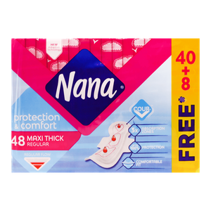 Nana Maxi Protection & Comfort Thick Regular Pads (Regular Flow)