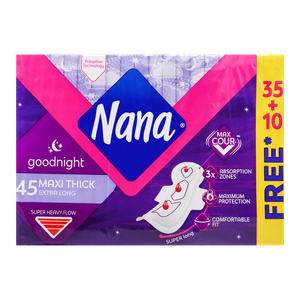 Nana Maxi Goodnight Thick Extra Long Pads (Super Heavy Flow)