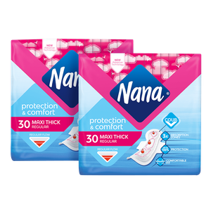Nana Maxi Protection & Comfort Thick Regular Pads (Regular Flow)