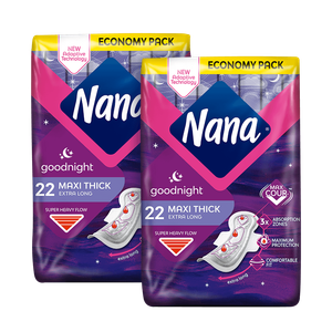 Nana Maxi Goodnight Thick Extra Long Pads (Super Heavy Flow)