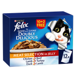 Felix As Good As It Looks Doubly Delicious Fish Selection In Jelly Cat Food 