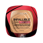 L'Oreal Infallible 24H Fresh Wear Foundation In A Powder - Golden Sun (260)