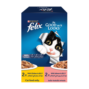 Felix As Good As It Looks Chicken & Salmon In Jelly "Adult" Cat Wet Food