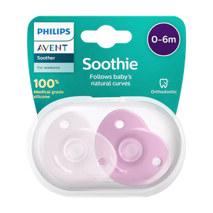 Philips Avent Curved Assorted Soothie - (0-6 Month)
