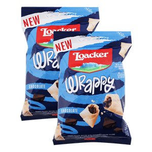 Loacker Wrappy Chocolate Cream Crispy Wafer