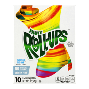 Fruit Roll-Ups Tropical Tie Dye Candy