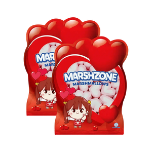 Marshzone Heart-Shaped Strawberry Marshmallows