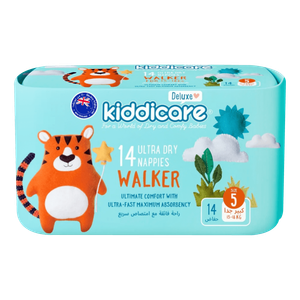 Kiddicare Size 5 Walker Ultra Dry Nappies - (X-Large) / (13-18 kg)