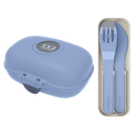 Blue Snack & Cutlery Duo Bundle