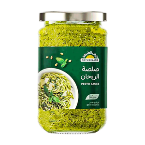 صلصة البيستو بالريحان من أرض الطبيعة