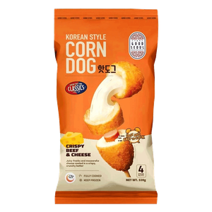 كورن دوج باللحم البقري المقرمش والجبن على الطريقة الكورية من جود سيول