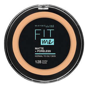 Maybelline Fit Me Matte + Poreless Normal To Oily Skin Powder - Warm Nude 128