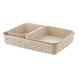 Plast Art Rattan Basket - Assorted Colors