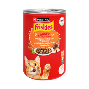 Friskies Lamb, Turkey, & Vegetables In Gravy Wet Cat Food