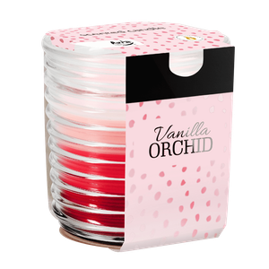 شمعة معطرة ثلاثية الألوان برائحة فانيليا الأوركيد من أورا