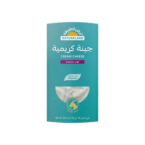 جبنة كريمية عضوية بالثوم "ماعز" من أرض الطبيعة