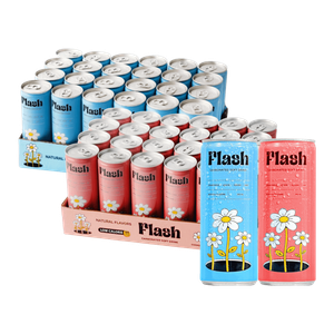 Flash Pink & Blue Carbonated Soft Drinks