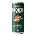 Amini Peach Green Tea Sugar-Free Carbonated Protein Drink