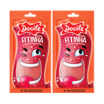Docile Belts Fitinha Sour Strawberry Jelly Sticks