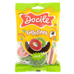 Docile Gelatines Sour Peach Rings Candy