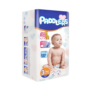 Paddlers Size 3 Midi Baby Diapers - (4-9 kg)