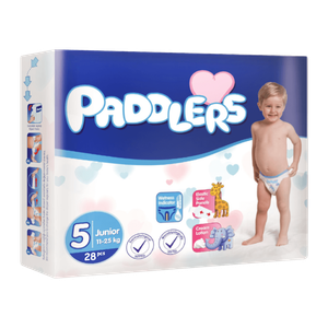 Paddlers Size 5 Junior Baby Diapers - (11-25 kg)