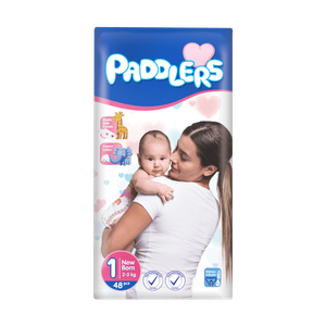 Paddlers Size 1 New Born Baby Diapers - (2-5 kg)