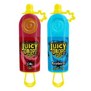 Bazooka Juicy Drop Pop Raspberry & Cola Candy Assorted 
