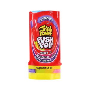 بوش بوب حلوى بثلاث نكهات: الكرز والبطيخ والكشمش الأسود من بازوكا