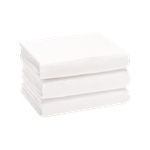 Cannon King Flat Plain Bedsheet - White