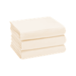 Cannon King Flat Plain Bedsheet - Cream