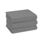 Cannon Queen Fitted Plain Bedsheet - Grey