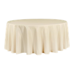 Fashion Linen Round Tablecloth - Beige