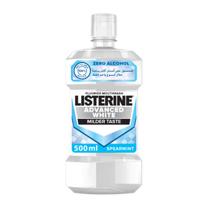 Listerine Advanced Milder Taste Spearmint Fluoride Mouthwash