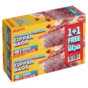 Papco Medium Storage & Freezer Zipper Bags