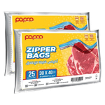 Papco Large Zipper Bags