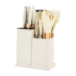 Vivaldi Silicone Kitchenware Set White