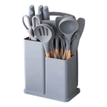 Thermo Ad Silicone Kitchenware Set Gray