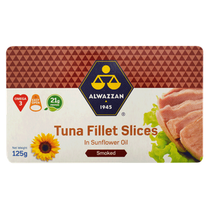 Alwazzan Smoked Tuna Fillet Slices In Sunflower Oil
