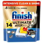 Finish Powerball Ultimate Plus Lemon All In 1 Dishwasher Capsules