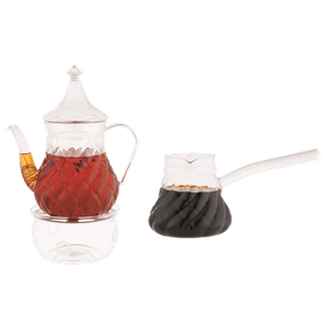 Aramoro Teapot, Warmer & Coffee Pot Set