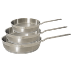 Saflon Premium Stainless Steel Frypan Set