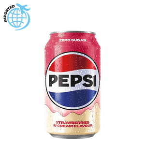 Pepsi Strawberry & Cream Soft Drink Zero Suger 