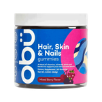 Obu Nutrition Mixed Berry Flavour Hair, Skin & Nails Gummies