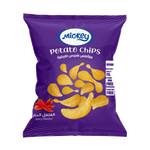 مجموعة رقائق البطاطس الطبيعية بنكهة الفلفل الحار من ميكي