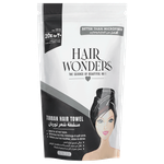 Hair Wonders Fast Drying Turban Hair Towel - Black
