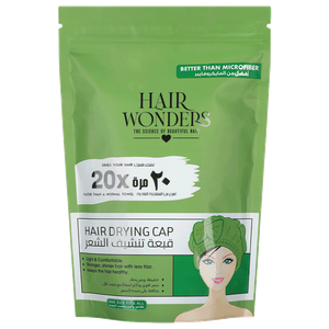 Hair Wonders Fast Drying Hair Drying Cap - Green
