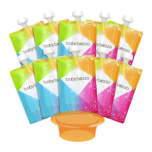 Baby Brezza Reusable Food Pouch with Easy-Fill Funnel